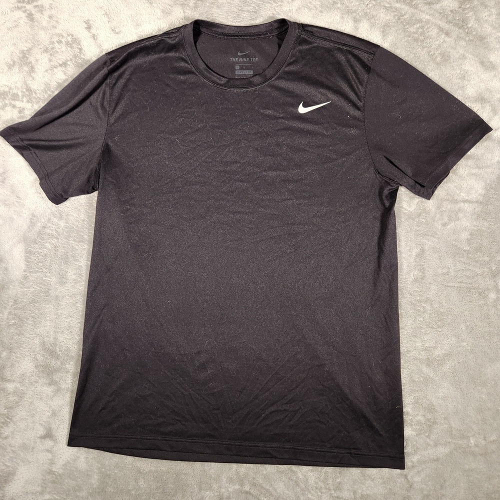 Nike T-Shirt Mens L Legend Dri-FIT 718833-010 Black Short Sleeve EUC